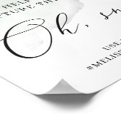 水の色の緑ああスナップの愛のサインをキャプチャ ポスター (角)