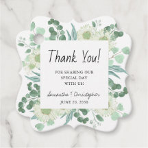 水の色の緑と花ありがとう結婚。