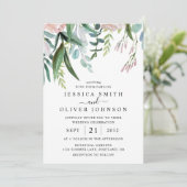 水の色の緑と花結婚すべて 招待状 (スタンド正面)