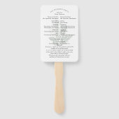 水の色の緑のモダンアーチ結婚型 ハンドファン (裏面)