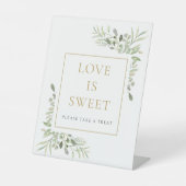 水の色の緑の愛が汗をかいている 台座サイン (正面)