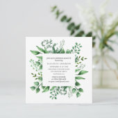 水の色の緑の甘い16.グリーン16歳の誕生日 招待状 (スタンド正面)