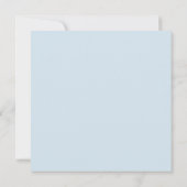 水の色の緑の男の子ブルーカップルベビーシャワー 招待状 (裏面)