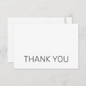 水の色の緑の葬式の死別ありがとう サンキューカード (正面/裏面)