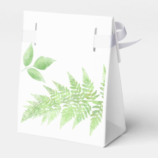 水の色の緑の赤ちゃんシャワーありがとう フェイバーボックス (裏面サイド)