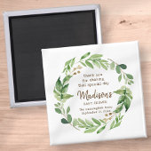 水の色の緑の赤ちゃんシャワーパーティーの好意 マグネット