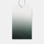 水の色の緑の金ゴールドブライダルシャワー ギフトタグ (裏面)