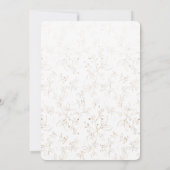 水の色の緑の金ゴールド15th誕生日パーティーInvite 招待状 (裏面)