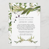 水の色の緑減らのゲストのリスト 案内状 (正面/裏面)