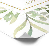 水の色の緑50周年記念ウェルカムサイン ポスター (角)