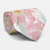 水の色の繊細な花。 ネクタイ (ロール)