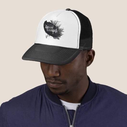 水の色の羽おもしろい引用文レイヴン狂 キャップ (インサイチュ)