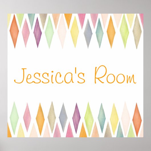 水の色の背景を設計 ポスター (正面)