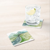 水の色の自然は、次の冒険を開始G スクエアペーパーコースター (インサイチュ)