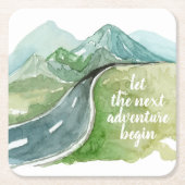 水の色の自然は、次の冒険を開始G スクエアペーパーコースター (正面)