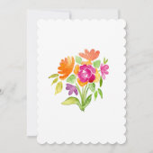 水の色の花イースターディナーパーティの招待状 招待状 (裏面)