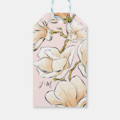 水の色の花嫁でガウンのブライダルシャワー招待 ギフトタグ (裏面)