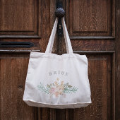 水の色の花模様素朴オンセージ緑の花嫁 トートバッグ