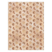 水の色の菓子パティスリー食品ブランチ テーブルクロス (正面)