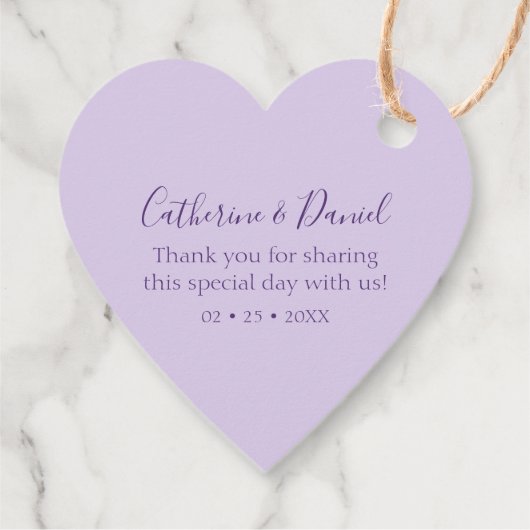 水の色の藤ありがとう結婚。 フェイバータグ (裏面)