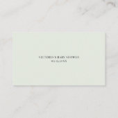 水の色の蘭とクムクアツブックリクエストのカード プレイスカード (裏面)