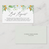 水の色の蘭とクムクアツブックリクエストのカード プレイスカード (正面/裏面)