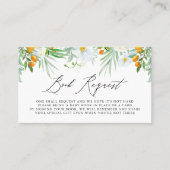 水の色の蘭とクムクアツブックリクエストのカード プレイスカード (正面)