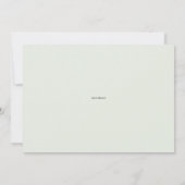 水の色の蘭とクンクアッツサマー結婚ズ セーブザデート (裏面)