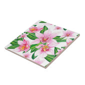 水の色の蘭デザイン12 タイル (側面)