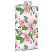 水の色の蘭デザイン12 フラスク (右)