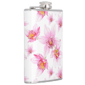 水の色の蘭デザイン15 フラスク (右)