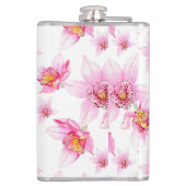 水の色の蘭デザイン15 フラスク (裏面)