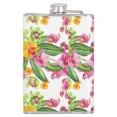 水の色の蘭デザイン18 フラスク (裏面)