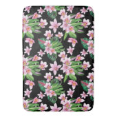 水の色の蘭デザイン27 バスマット (正面縦)