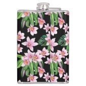 水の色の蘭デザイン27 フラスク (裏面)