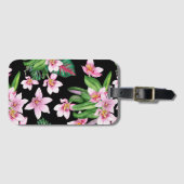 水の色の蘭デザイン27 ラゲッジタグ (正面横)