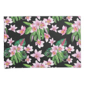 水の色の蘭デザイン27 枕カバー (正面右)