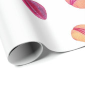 水の色の蘭デザイン2 ラッピングペーパー (ロールコーナー)