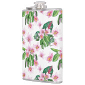 水の色の蘭デザイン30 フラスク (左)