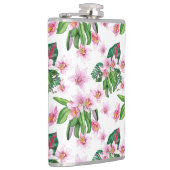 水の色の蘭デザイン30 フラスク (右)