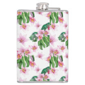 水の色の蘭デザイン30 フラスク (裏面)