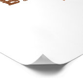 水の色の西の小さなカウボーイ男の赤ちゃんシャワー ポスター (角)