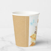 水の色の西カウボーイ赤ちゃんシャワー 紙コップ (右)