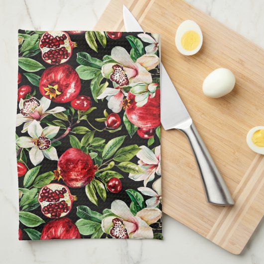 水の色の詳細パタエレガントーンのスケッチ キッチンタオル (四つ折り)