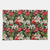 水の色の詳細パタエレガントーンのスケッチ キッチンタオル (横)