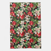 水の色の詳細パタエレガントーンのスケッチ キッチンタオル (縦)