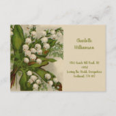 水の色の谷の花のユリ エンクロージャーカード (正面)