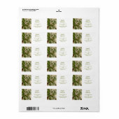 水の色の谷の花のユリ ラベル (フルシート)