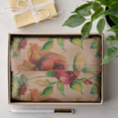 水の色の赤いバラの木 薄葉紙 (ギフト)