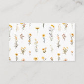 水の色の赤ちゃんシャワーの途中の小さな蜂蜜 エンクロージャーカード (裏面)